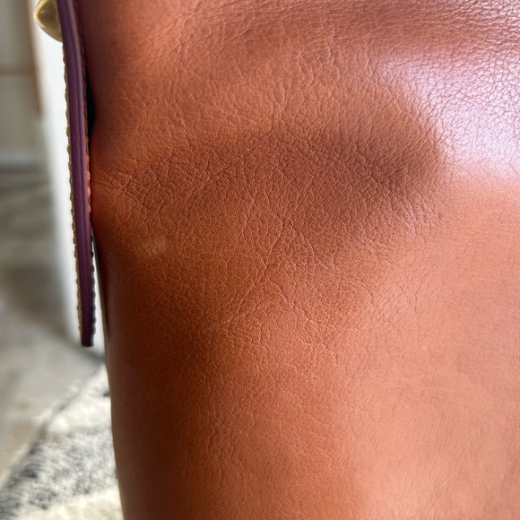 Dooney & Bourke Brown Leather Hobo Bag - Picture 11 of 16